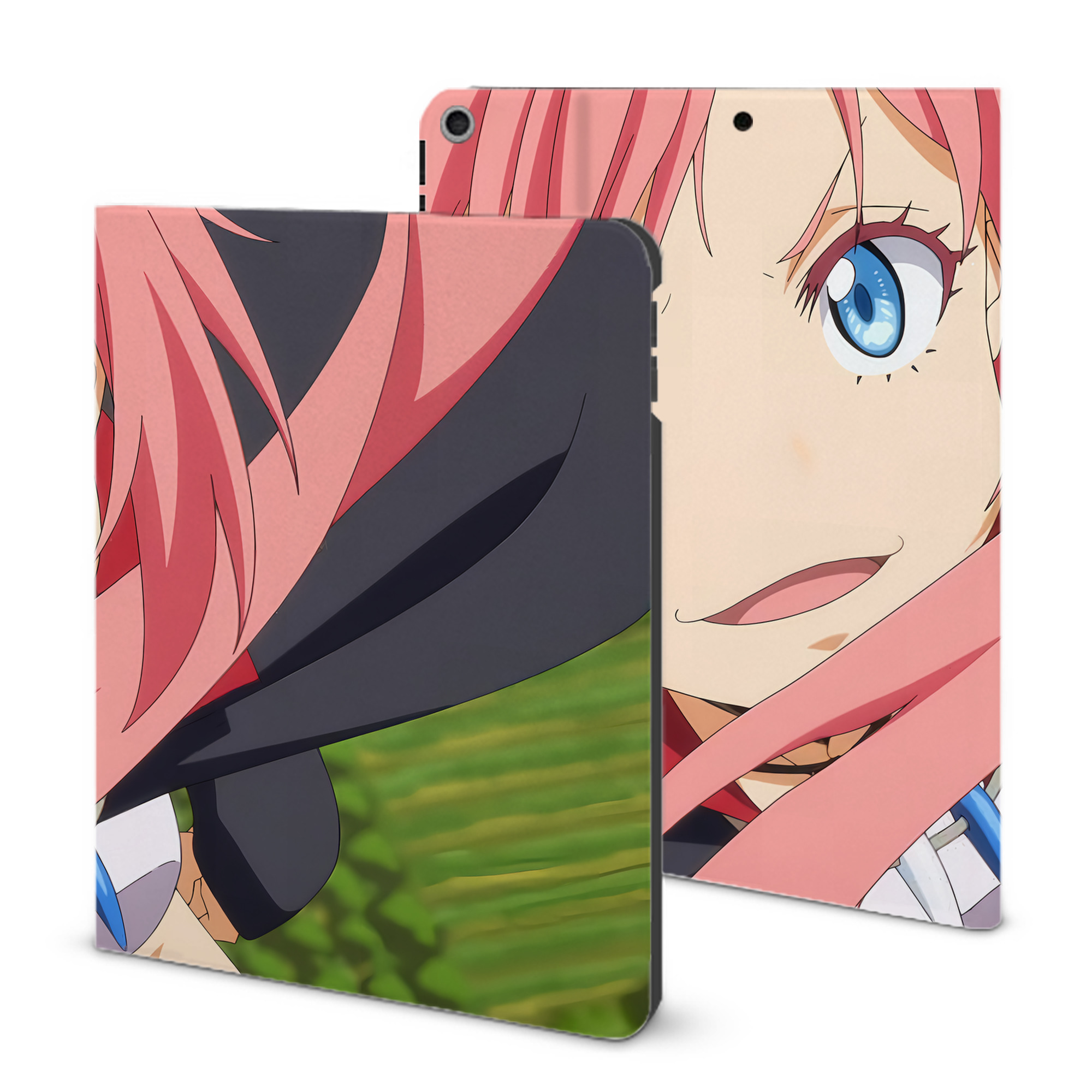 （画像用） 転スラ Regarding Reincarnated to Slime IPad ケース ブック型 PUレザー TPU 耐衝撃 軽量 薄型 ペン収納なし 全面保護 IPad 各モデル対応